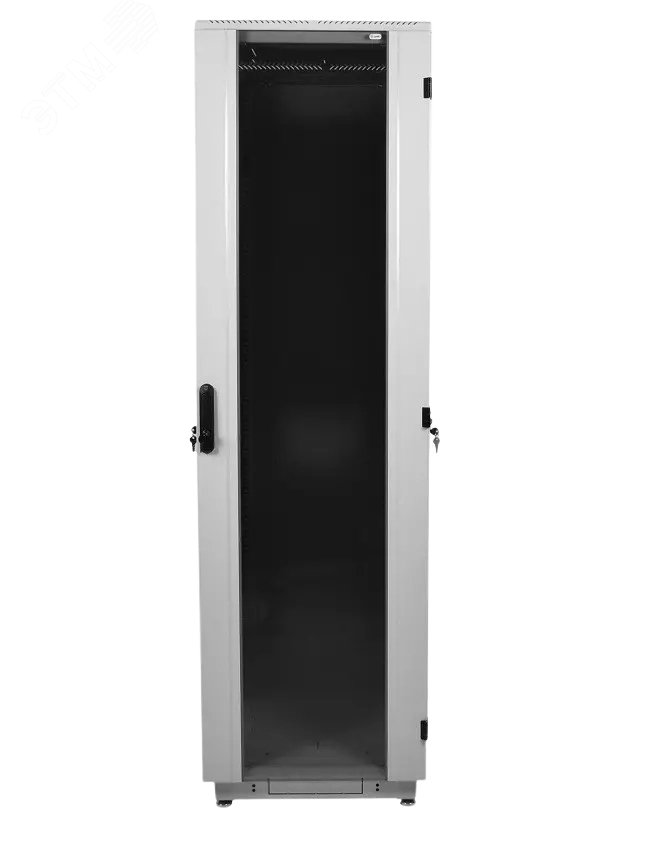 Шкаф телекоммуникационный напольный 42U (600х1000) дверь стекло ШТК-М-42.6.10-1ААА ЦМО