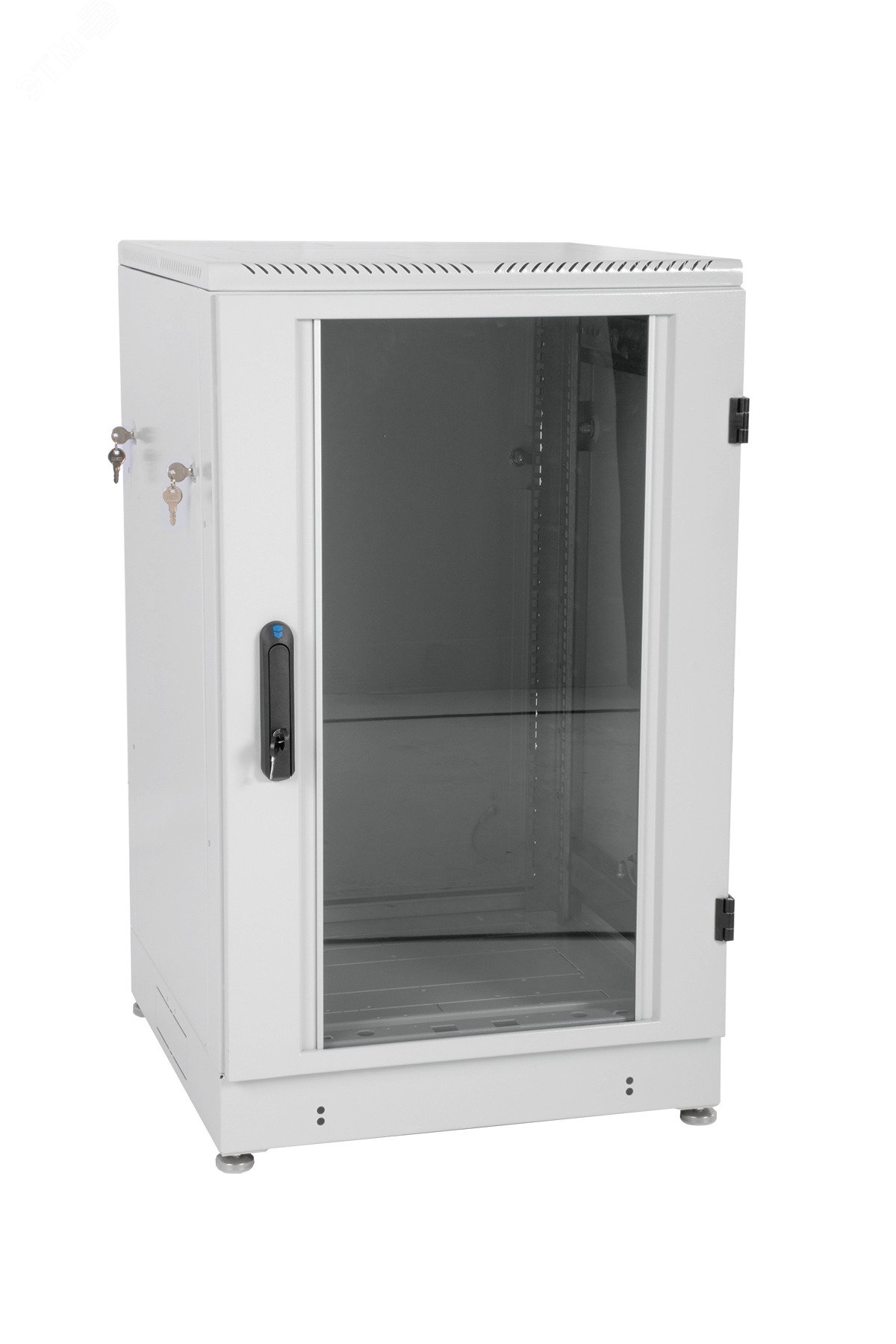 Изображение товара Телекоммуникационный напольный шкаф 18U 600x600 стекло с дверью