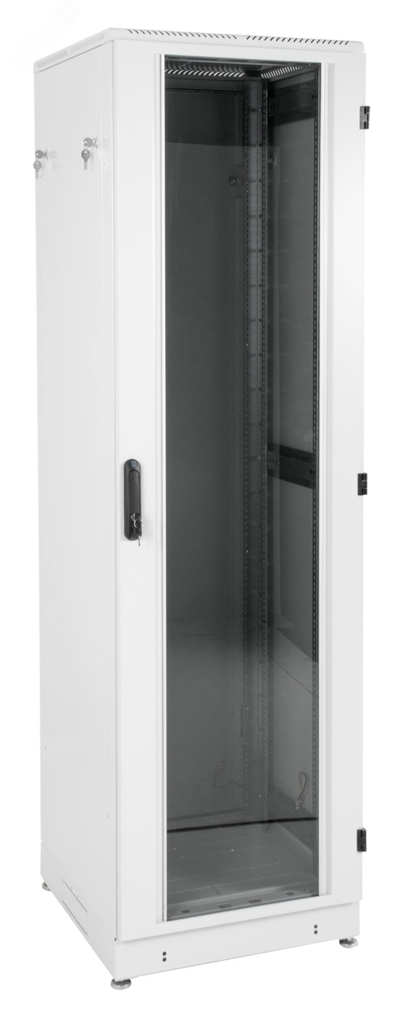 Изображение товара Телекоммуникационный напольный шкаф 42U 800x1000 стекло дверь серый