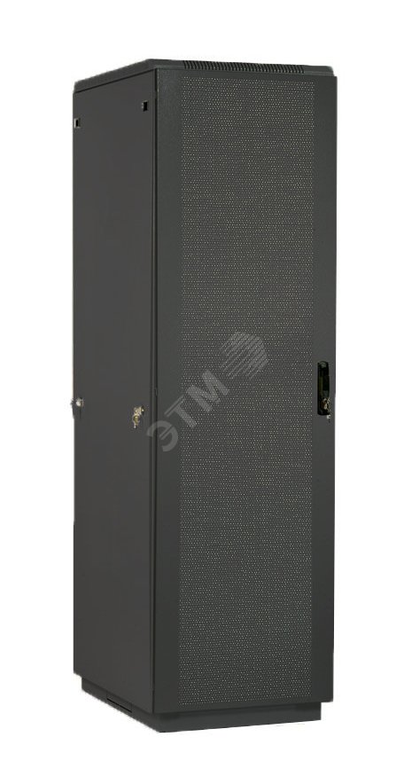 Шкаф телекоммуникационный напольный 47U (600х1000) дверь перфорированная 2 шт черный ШТК-М-47.6.10-44АА-9005 ЦМО