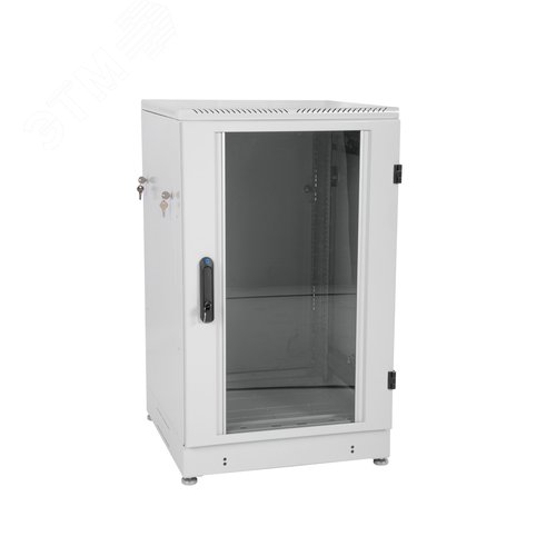 Изображение товара Шкаф телекоммуникационный напольный 18U (600х800) дверь стекло (шт)