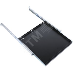 Полка клавиатурная с телескопическими направляющими регулируемая 580-620 мм черная ТСВ-К4-9005 ЦМО