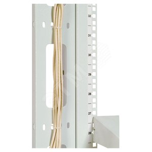 Органайзер кабельный вертикальный для стойки внешний с окнами 95мм 42U