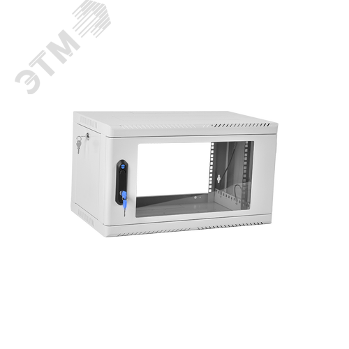 Изображение товара Шкаф телекоммуникационный настенный сварной 6U (600 х 500) съёмные стенки, дверь стекло (шт)