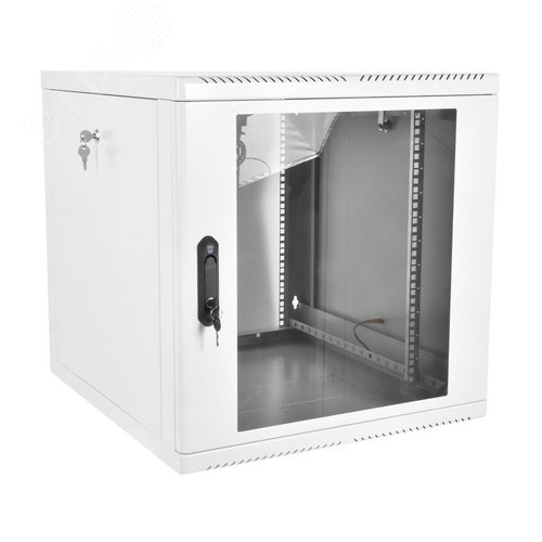 Изображение товара Шкаф телекоммуникационный настенный разборный 12U (600х520) съемные стенки дверь стекло (шт)