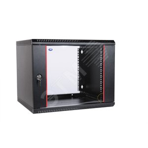 Изображение товара Шкаф телекоммуникационный настенный разборный 18U (600х650) дверь стекло черный (шт)