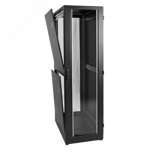 Изображение товара Шкаф телекоммуникационный напольный 42U (600х600) дверь стекло черный (шт)