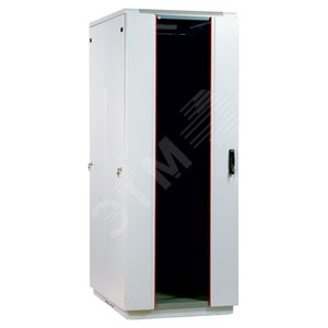 Шкаф телекоммуникационный напольный 47U (800х800) дверь стекло