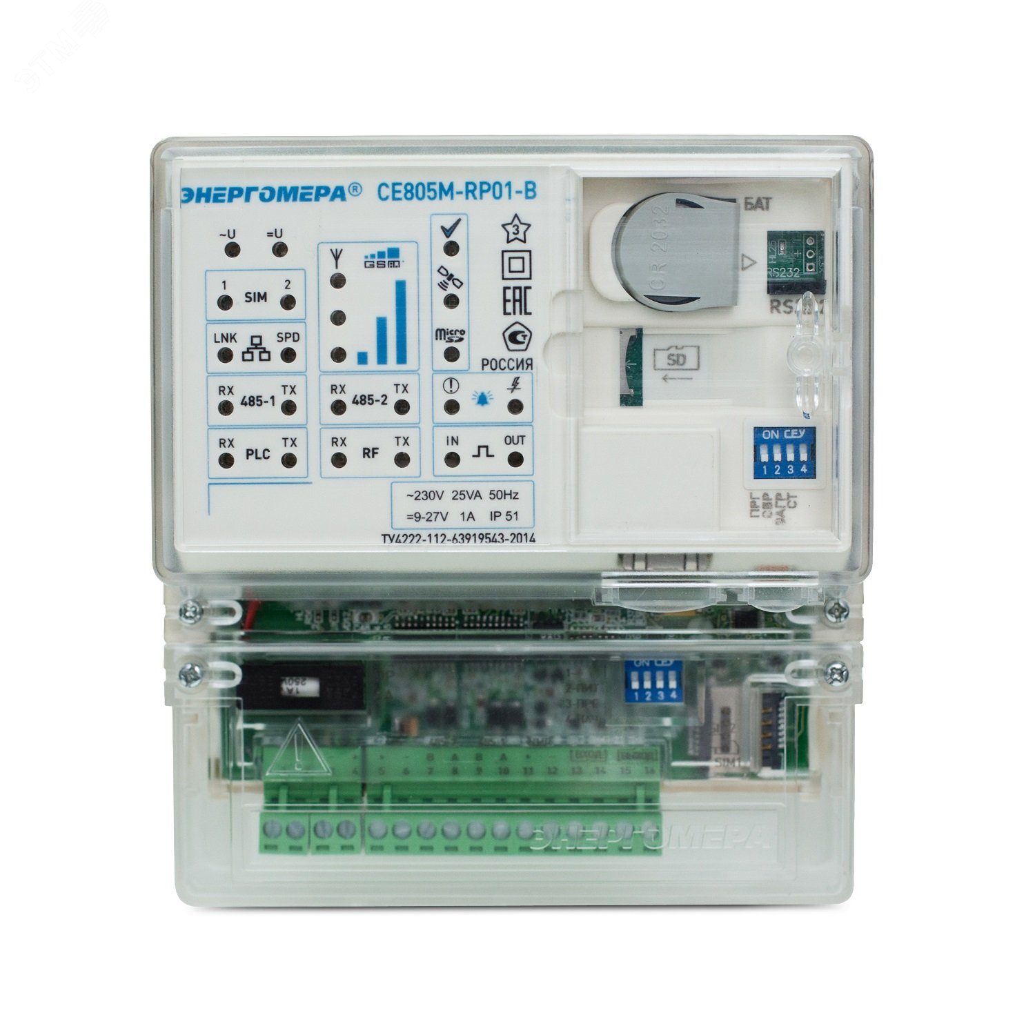 Устройство сбора и передачи данных УСПД CE805М-RP01 E 103001001012371 Энергомера - превью 2