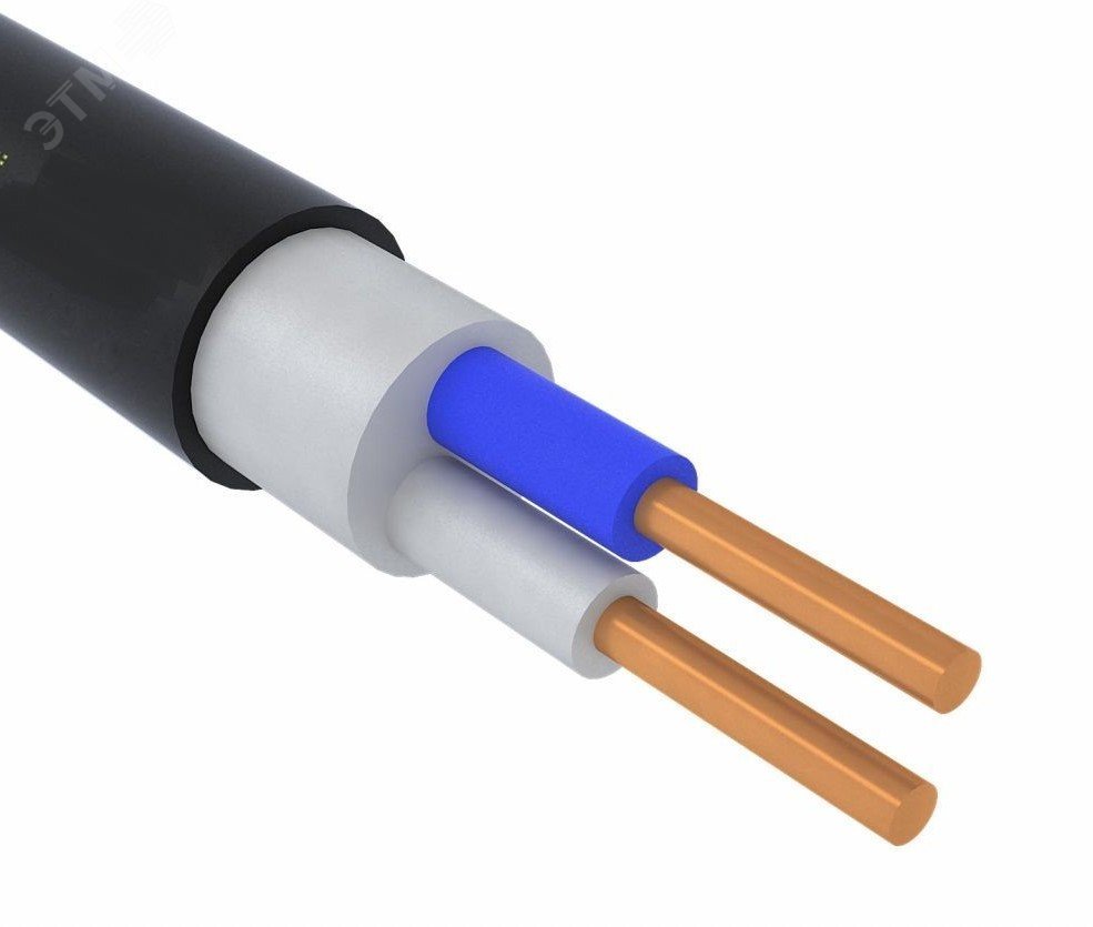 Изображение товара Силовой кабель ППГнг(А) -HF 2х2,5 ок(N)-0,66 для стационарной прокладки