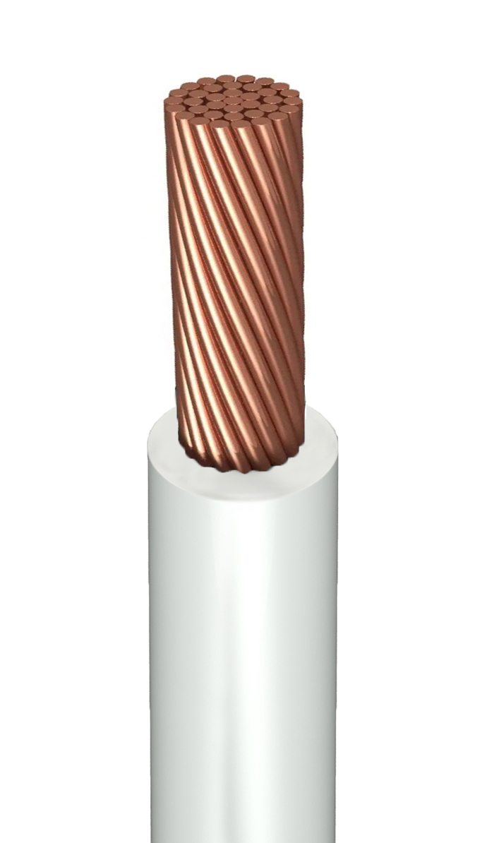 Провод силовой ПуГВ 1х10 белый