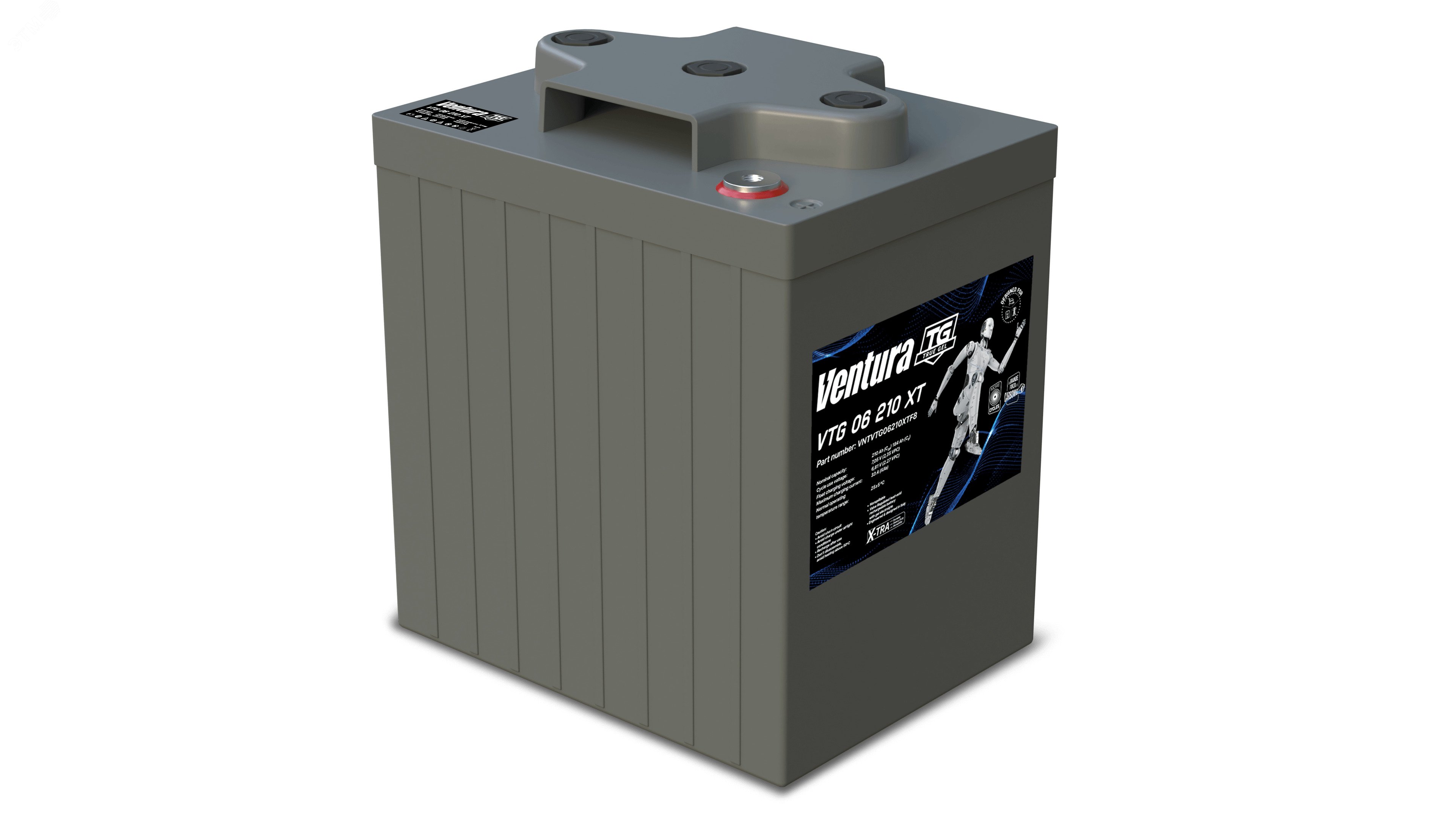 Изображение товара Аккумулятор 6В 210Ач Ventura VTG 06 210 XT для промышленного использования