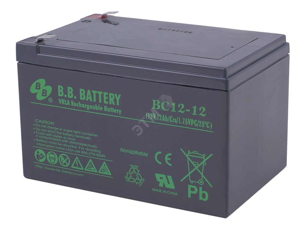 Аккумулятор 12В 12Ач BC 12-12 B.B.Battery