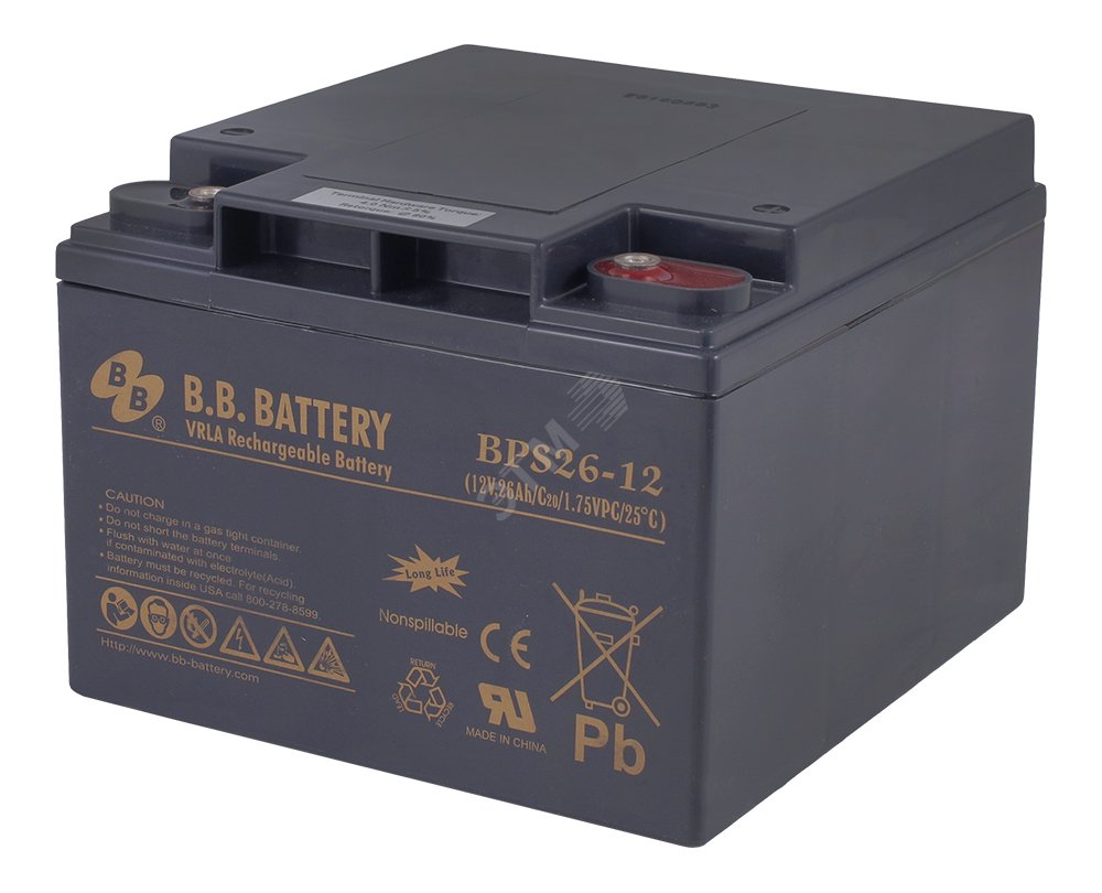 Аккумулятор 12В 26Ач BPS 26-12 B.B.Battery