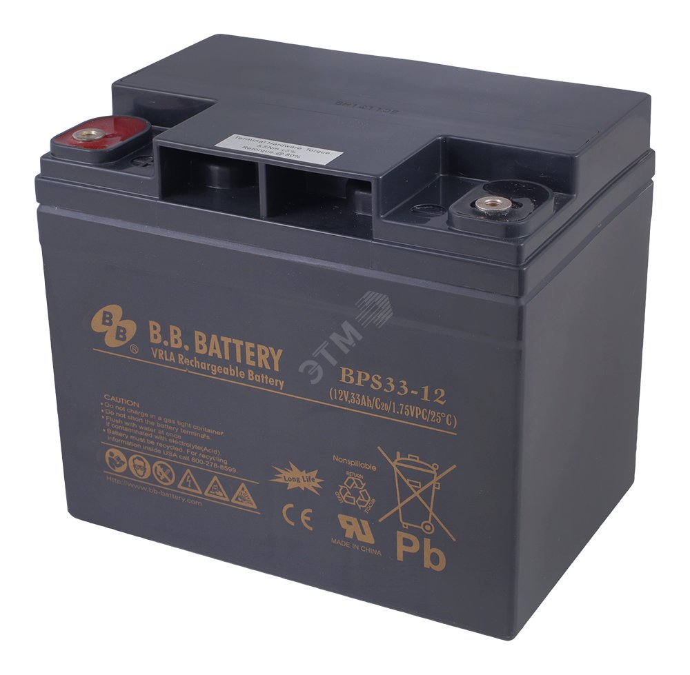 Аккумулятор 12В 33Ач BPS 33-12 B.B.Battery