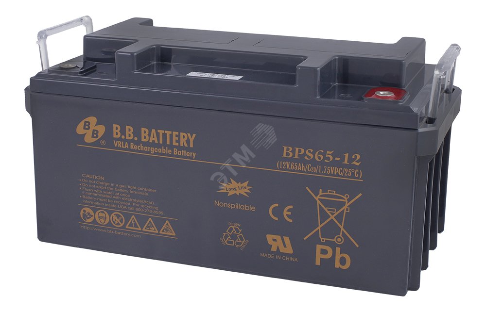 Аккумулятор 12В 65Ач BPS 65-12 B.B.Battery
