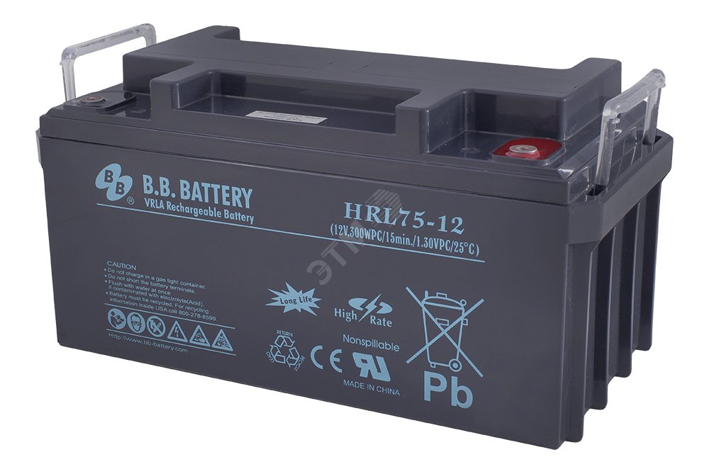 Аккумулятор 12В 75Ач HRL 75-12 B.B.Battery