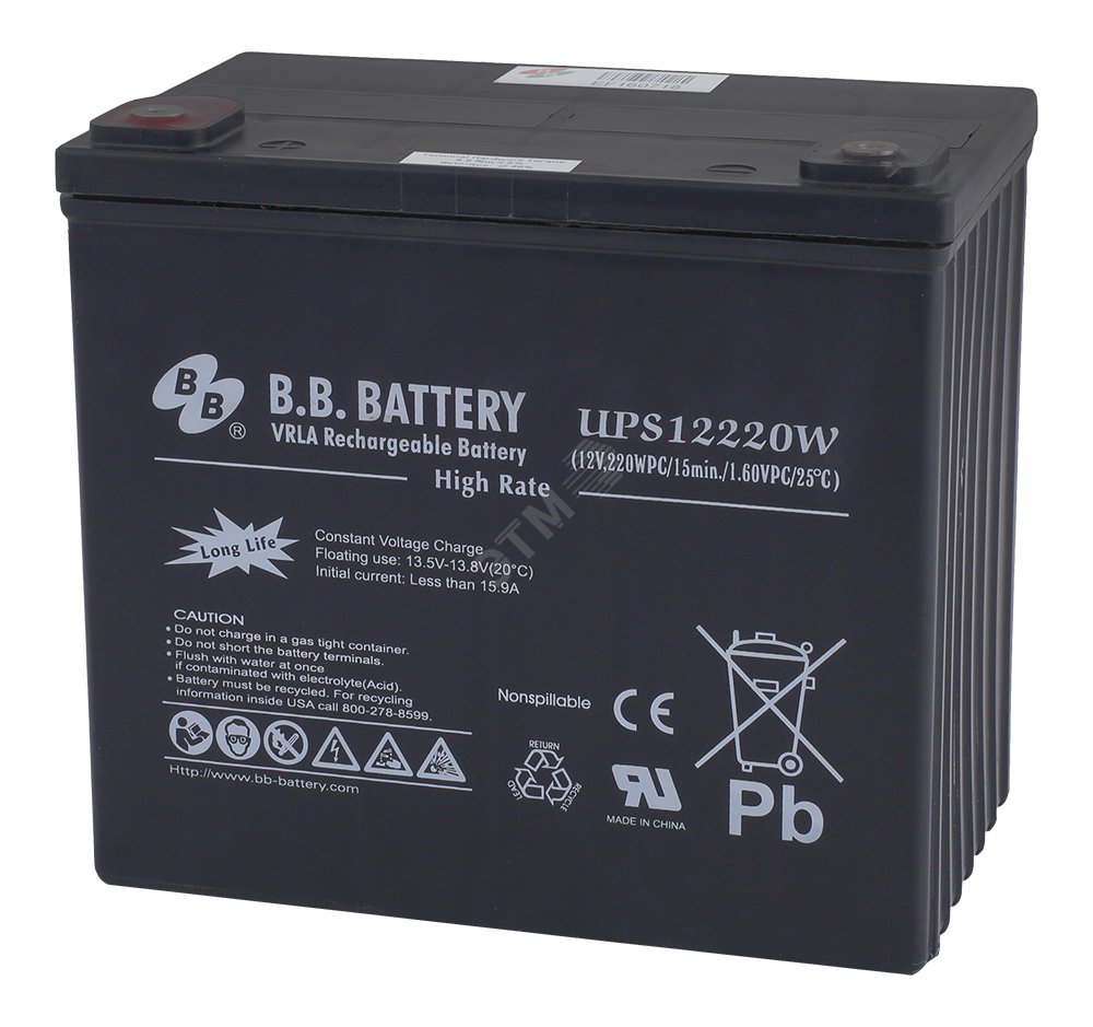Аккумулятор 12В 53Ач UPS 12220W B.B.Battery