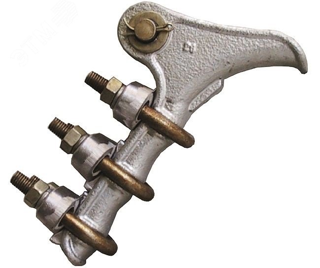 Изображение товара Зажим натяжной НБ-2-6 для линий электропередачи, монтажные зажимы чугун