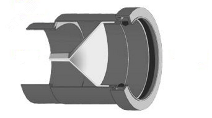 Изображение товара Клапан обратный 110, для внутренней канализации, серый (шт)