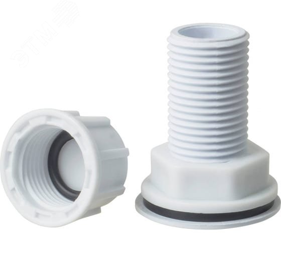 Изображение товара Врезка в бак 1/2' пластик с прокладкой для соединения