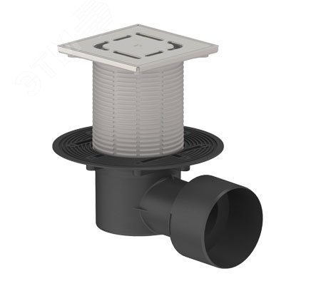 Изображение товара Горизонтальный регулируемый трап ТП-5100N-3000 для внутренней канализации 75 110 мм нержавеющая ста