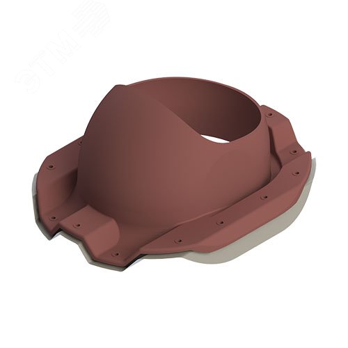 Изображение товара Проходной элемент TP-87/C для кровли из профнастила из полипропилена красный