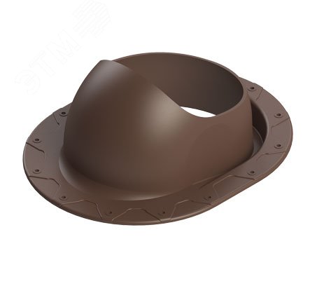 Изображение товара Проходной элемент вентиляционный TP-87/F для кровли диаметр 110-160 мм коричневый