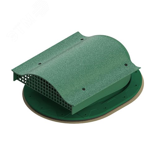 Изображение товара Элемент проходной вентиляционный TP-87/F зеленый для кровли диаметр 110-160 мм