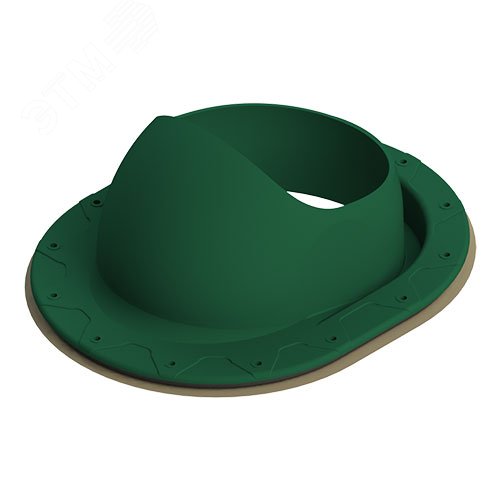 Изображение товара Проходной элемент TP-87/F для кровли, зеленый, диаметр 110-160 мм, Татполимер