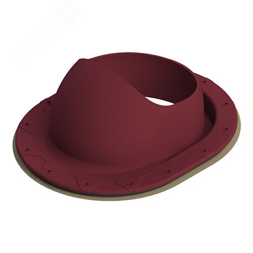 Изображение товара Проходной элемент TP-87/F красный для кровли вентиляционный 110-160 мм