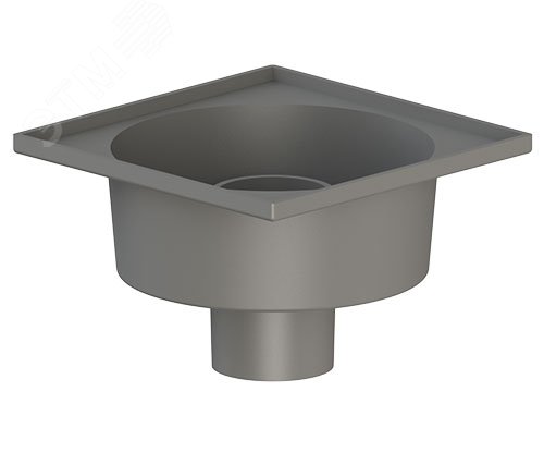 Изображение товара Вертикальный трап со стальной решеткой ТП-102P для канализации