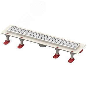 Изображение товара трап линейный с сухим затвором, с вертикальным выходом d50 мм, решетка 500 мм, решетка нержавеющая сталь (шт)