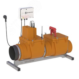 Изображение товара Клапан обратный 160 мм с электроприводом, с заслонкой из нержавеющей стали, для наружной канализации (шт)