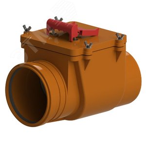 Клапан обратный 160 мм для наружной канализации с заслонкой из нержавеющей стали ТП-85.160