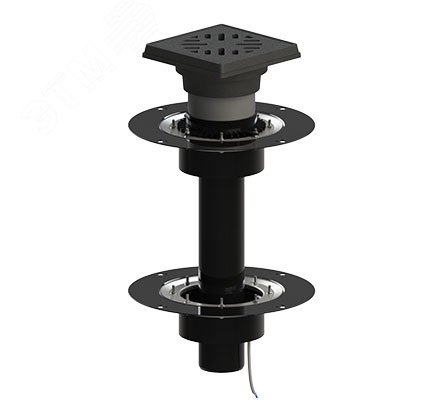 Изображение товара Воронка кровельная ТП-10.У.616.1-Э с дренажным кольцом и мусоросборником