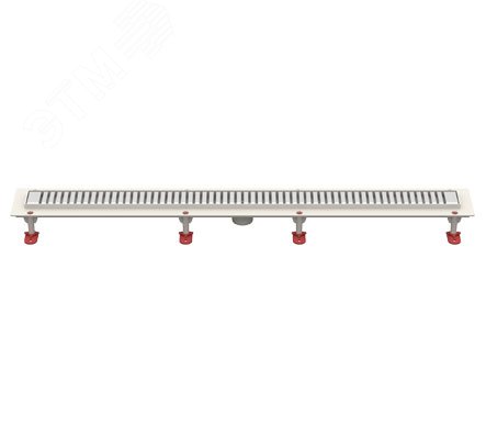 Изображение товара Линейный трап с сухим затвором и вертикальным выходом d50 мм ТП-50D-700