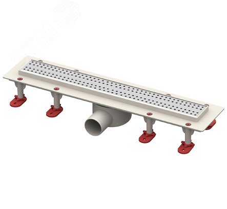 Изображение товара Линейный трап ТП-55B-500 с сухим затвором и горизонтальным выходом Россия