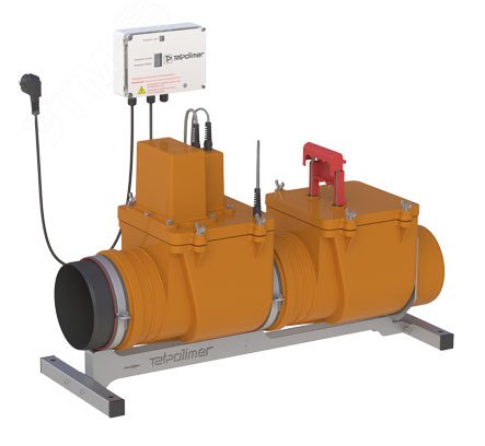 Изображение товара Клапан обратный 160 мм с электроприводом из нержавеющей стали для наружной канализации