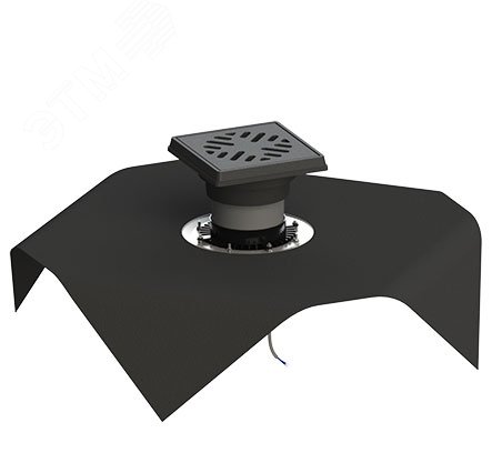 Изображение товара Вертикальный дворовый регулируемый трап ТП-616.1.160В-Э с фланцем и обогревом