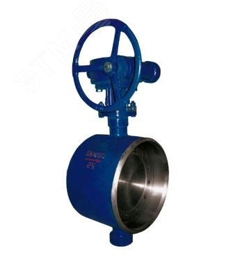 Затвор дисковый поворотный под приварку с тремя эксцентриситетами 027W DN1000 PN25 с электроприводом IP67