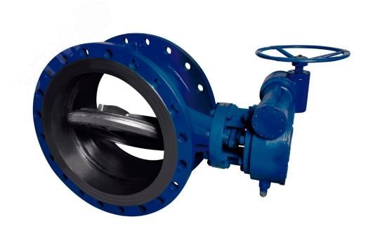 Затвор дисковый поворотный фланцевый с тремя эксцентриситетами 027F DN 80 PN16 с редуктором