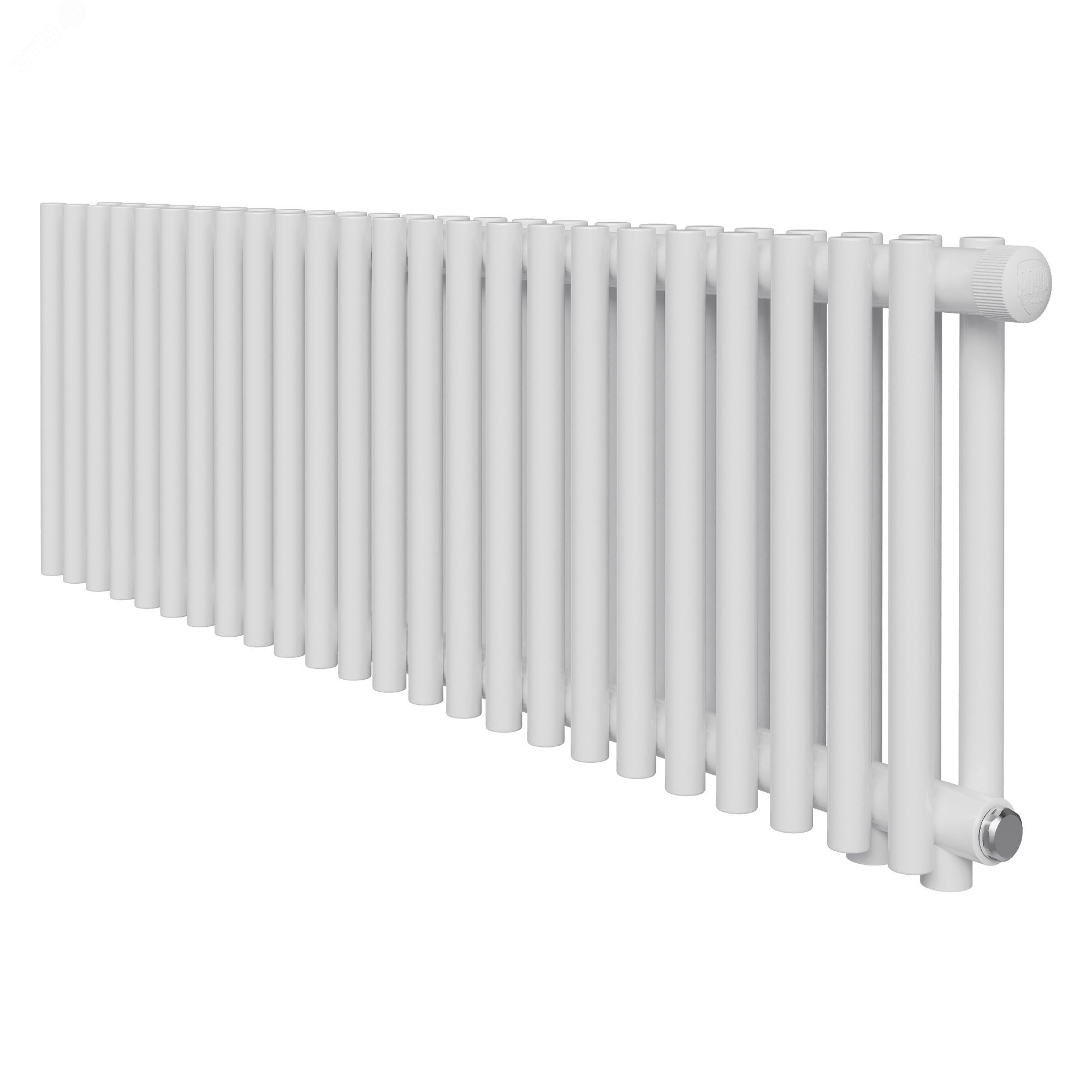 Изображение товара Стальной радиатор Shift R24 двухрядный нижнее подключение белый 980 мм