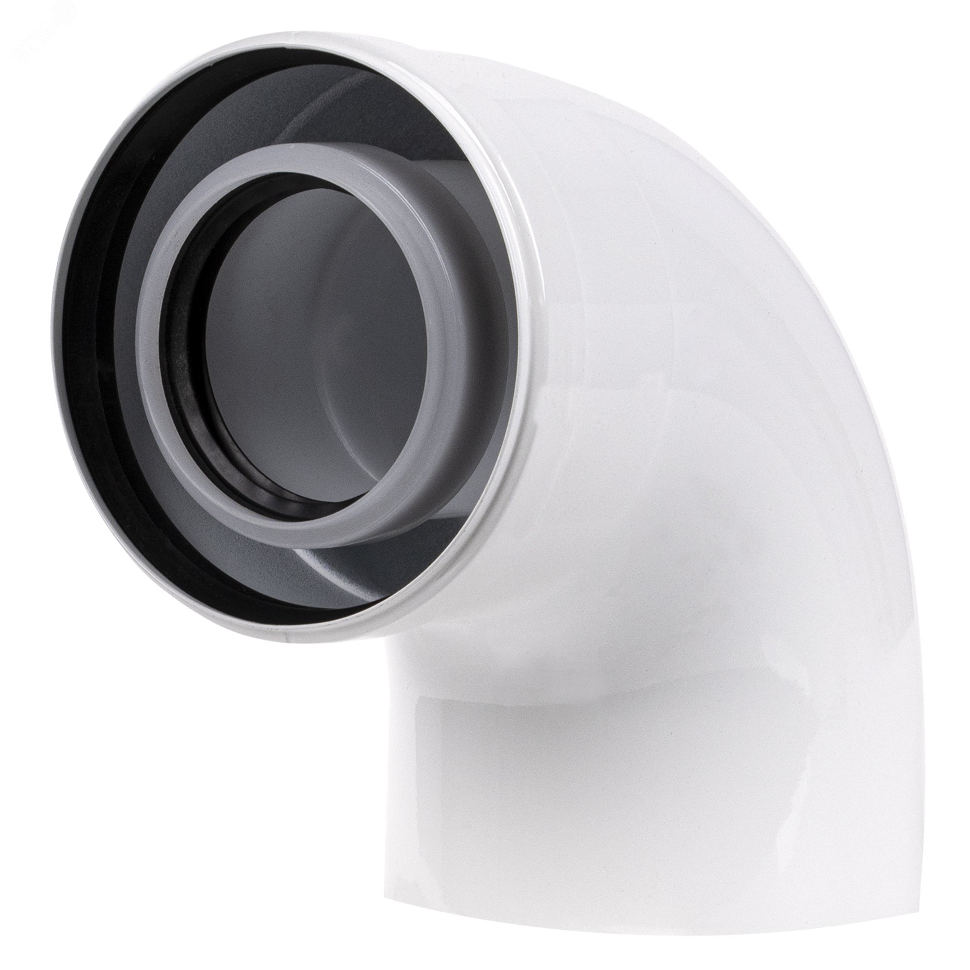 Изображение товара Отвод 90 гр коаксиальный d 60/100 (шт)