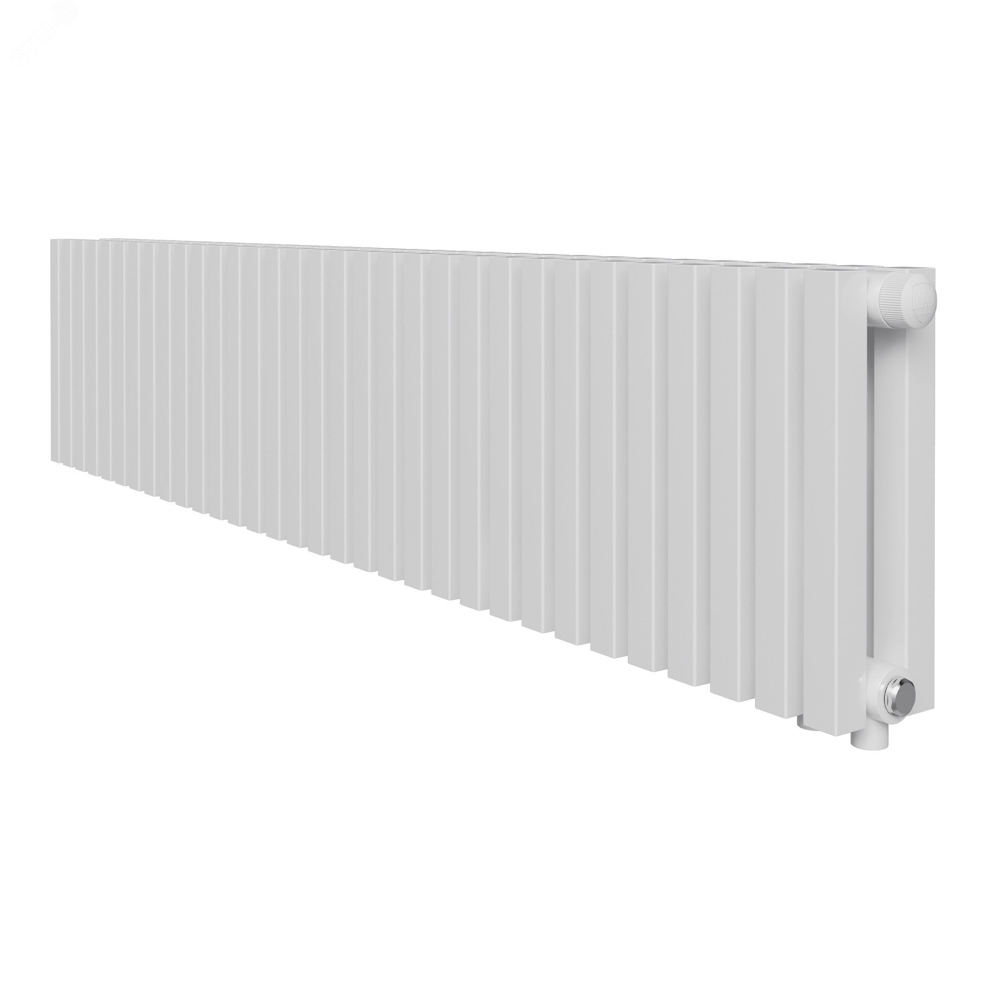 Изображение товара Стальной трубчатый радиатор Shift Q30 2-рядный 38 секций белый 1440 мм низкое подключение