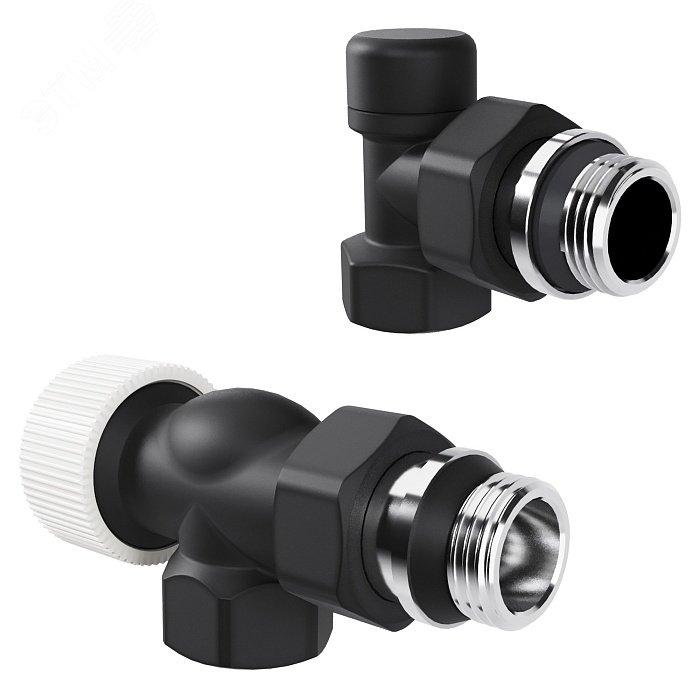 Изображение товара "Набор термостатический осевой Royal Thermo Design 1/2""М30х1,5 (Черный)" (шт)