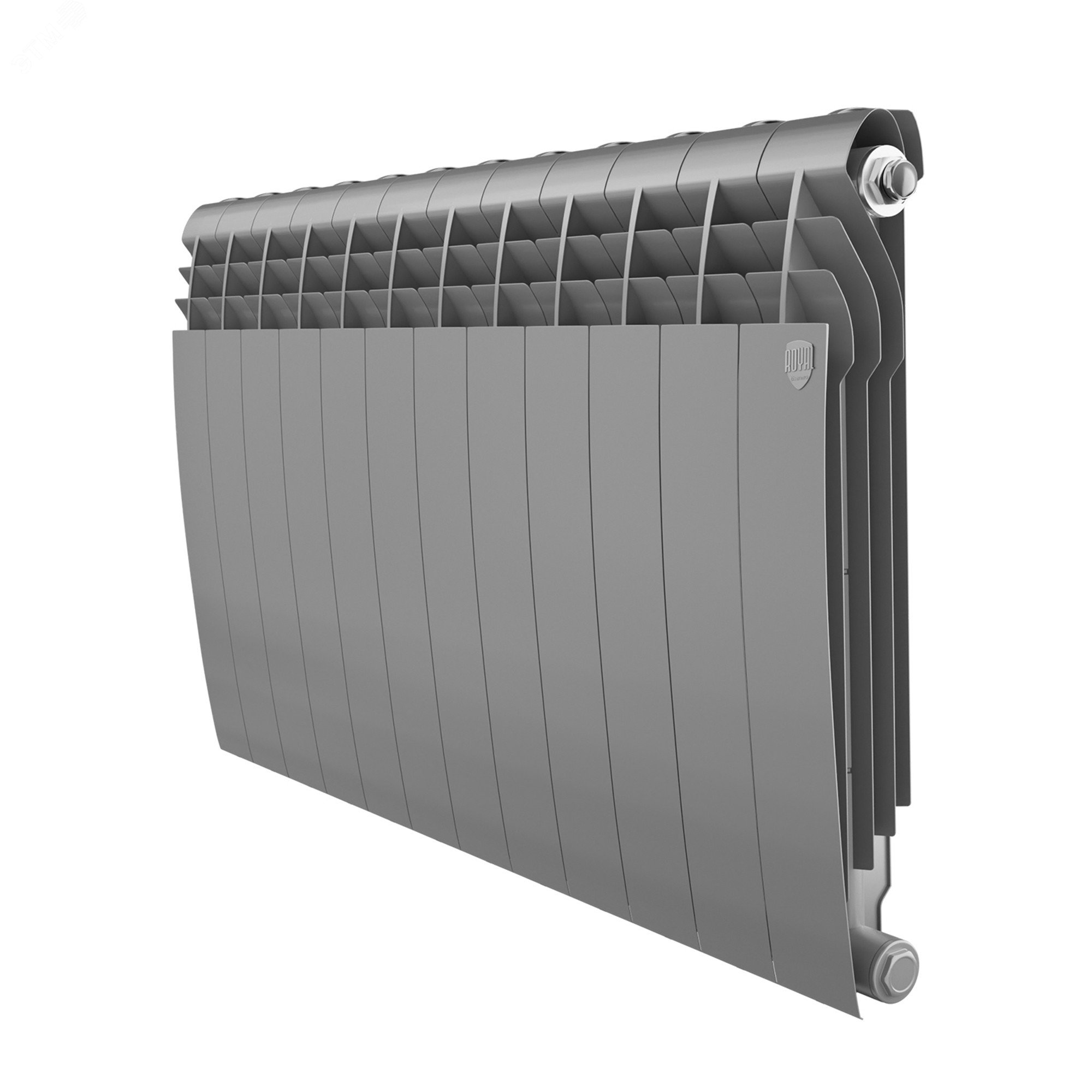 Изображение товара Биметаллический радиатор Royal Thermo BiLiner B 500/87/4 серебристый Изображение товара Биметаллический радиатор Royal Thermo BiLiner B 500/87/4 серебристый
