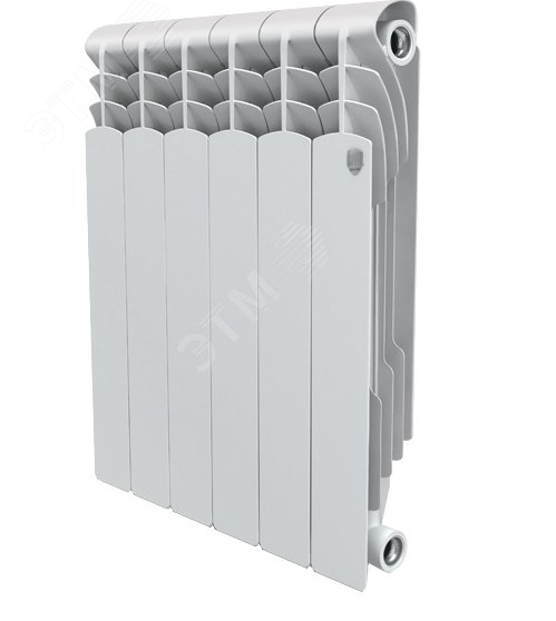 Радиатор алюминиевый секционный 500/100/10 боковое подключение RTI250010 Royal Thermo
