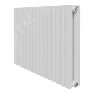 Изображение товара Радиатор стальной трубчатый двухрядный 500/98/16 боковое подключение коллектор квадратного сечения цвет белый (шт)