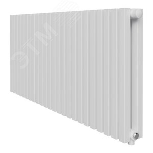 Изображение товара Радиатор стальной трубчатый двухрядный 500/98/24 нижнее подключение коллектор квадратного сечения цвет белый (шт)